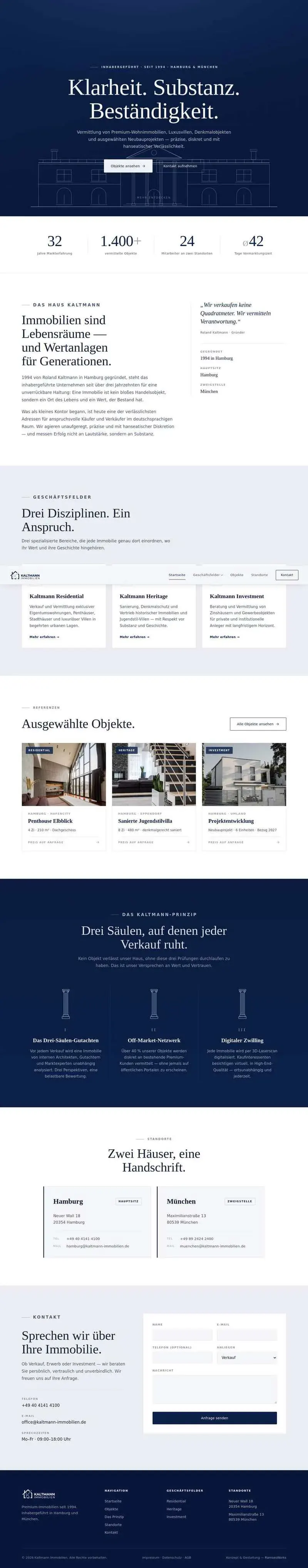 Startseite Kaltmann Immobilien